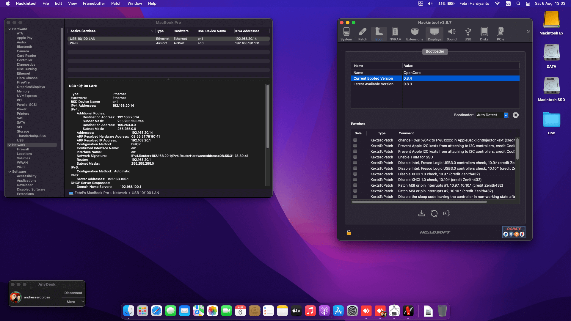 Lenovo ThinkBook 13S IML 2nd [CometLake   Intel UHD Graphics 10Th Gen + I2C]   OpenCore 8